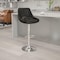 Flash Furniture Contemporary Black Vinyl Adjustable Height Barstool with Chrome Base CH-182050X000-BK-V-GG - alternate 1